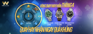 Read more about the article VÒNG QUAY MAY MẮN THÁNG 4: QUAY HAY NHẬN NGAY QUÀ KHỦNG