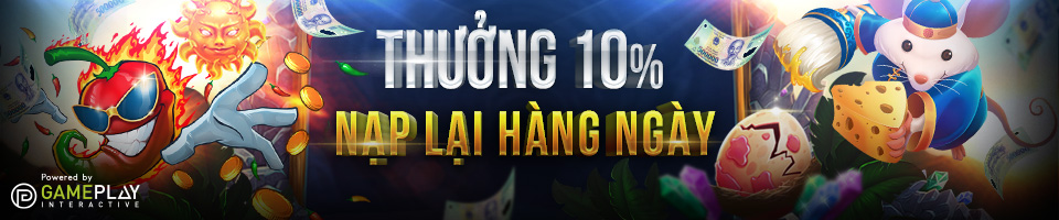 You are currently viewing THƯỞNG 10% NẠP LẠI HÀNG NGÀY TẠI SLOT GPI