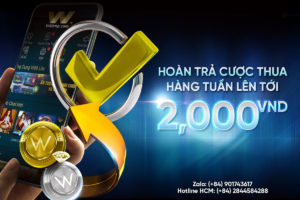 Read more about the article HOÀN TRẢ CƯỢC THUA HÀNG TUẦN LÊN TỚI 2,000,000đ