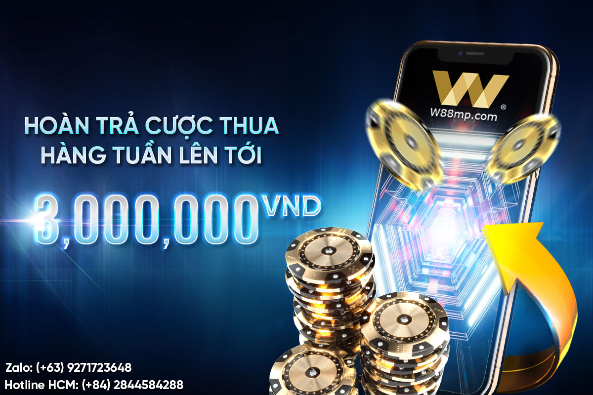 You are currently viewing HOÀN TRẢ CƯỢC THUA HÀNG TUẦN LÊN TỚI 3,000,000 VND