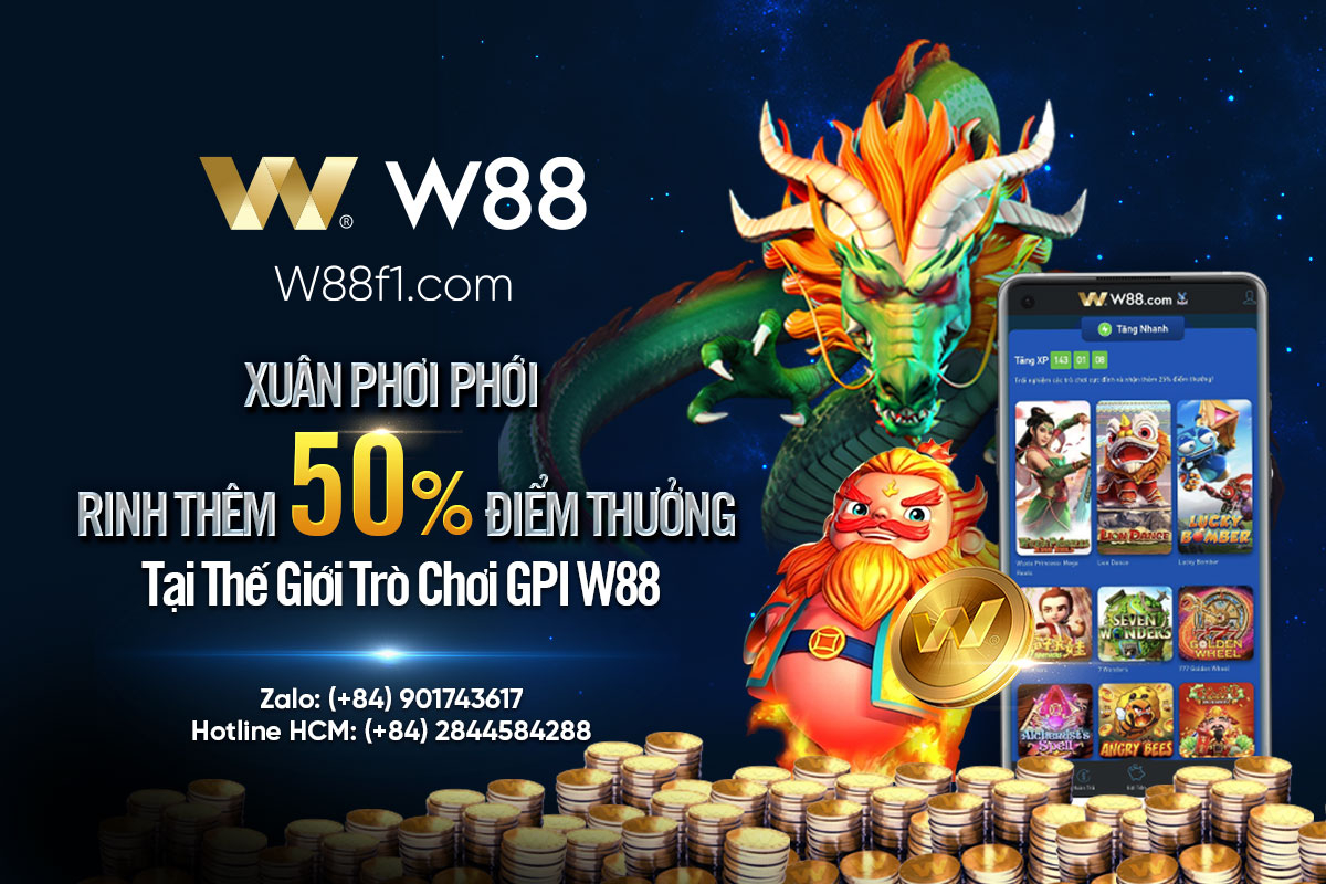 You are currently viewing 3.3 NHẬN THÊM 50% ĐIỂM THƯỞNG CÙNG THẾ GIỚI TRÒ CHƠI GPI W88