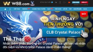 Read more about the article ĐỒNG HÀNH CÙNG CRYSTAL PALACE – RINH QUÀ ĐỀU TAY VỚI W88