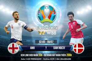 Read more about the article [W88 – MINIGAME] ANH – ĐAN MẠCH | EURO 2020 | TẤM VÉ CUỐI CÙNG