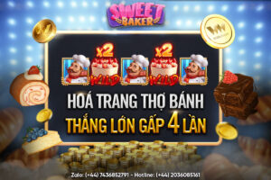 Read more about the article [W88 NEW GAME] HÓA TRANG THỢ BÁNH – THẮNG GẤP 4 LẦN VỚI NỔ HŨ SLOTS SWEET BAKER