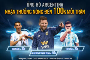 Read more about the article ỦNG HỘ ARGENTINA – NHẬN THƯỞNG NÓNG TỚI 100K MỖI TRẬN