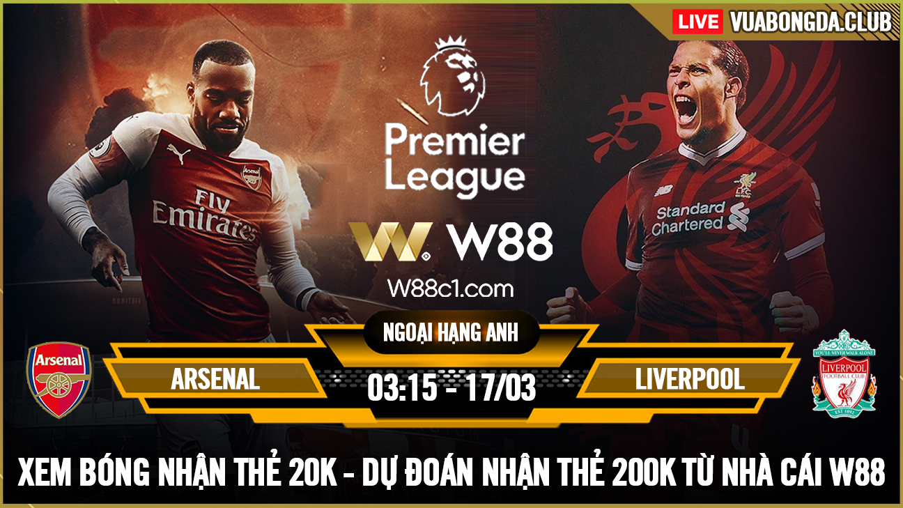 You are currently viewing [W88 – MINIGAME] ARSENAL – LIVERPOOL | NGOẠI HẠNG ANH | PHÁO BẮN PHƯỢNG HOÀNG