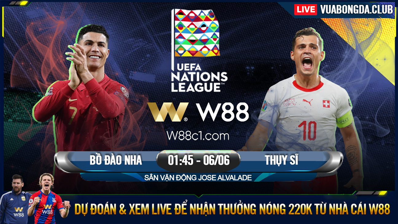 You are currently viewing [W88 – MINIGAME] BỒ ĐÀO NHA – THỤY SĨ | NATIONS LEAGUE | CHỜ RONALDO TỎ SÁNG