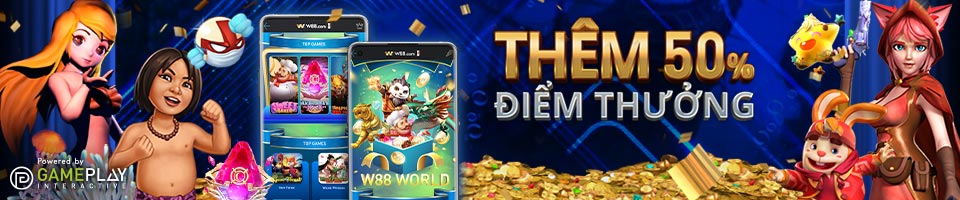 You are currently viewing NHẬN THÊM 50% ĐIỂM THƯỞNG TẠI SLOT GAMEPLAY INTERACTIVE W88