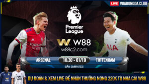 Read more about the article [W88 – MINIGAME] ARSENAL – TOTTENHAM | PREMIER LEAGUE |  SON-HEUNG MIN ĐÁNH SẬP PHÁO ĐÀI EMIRATES?