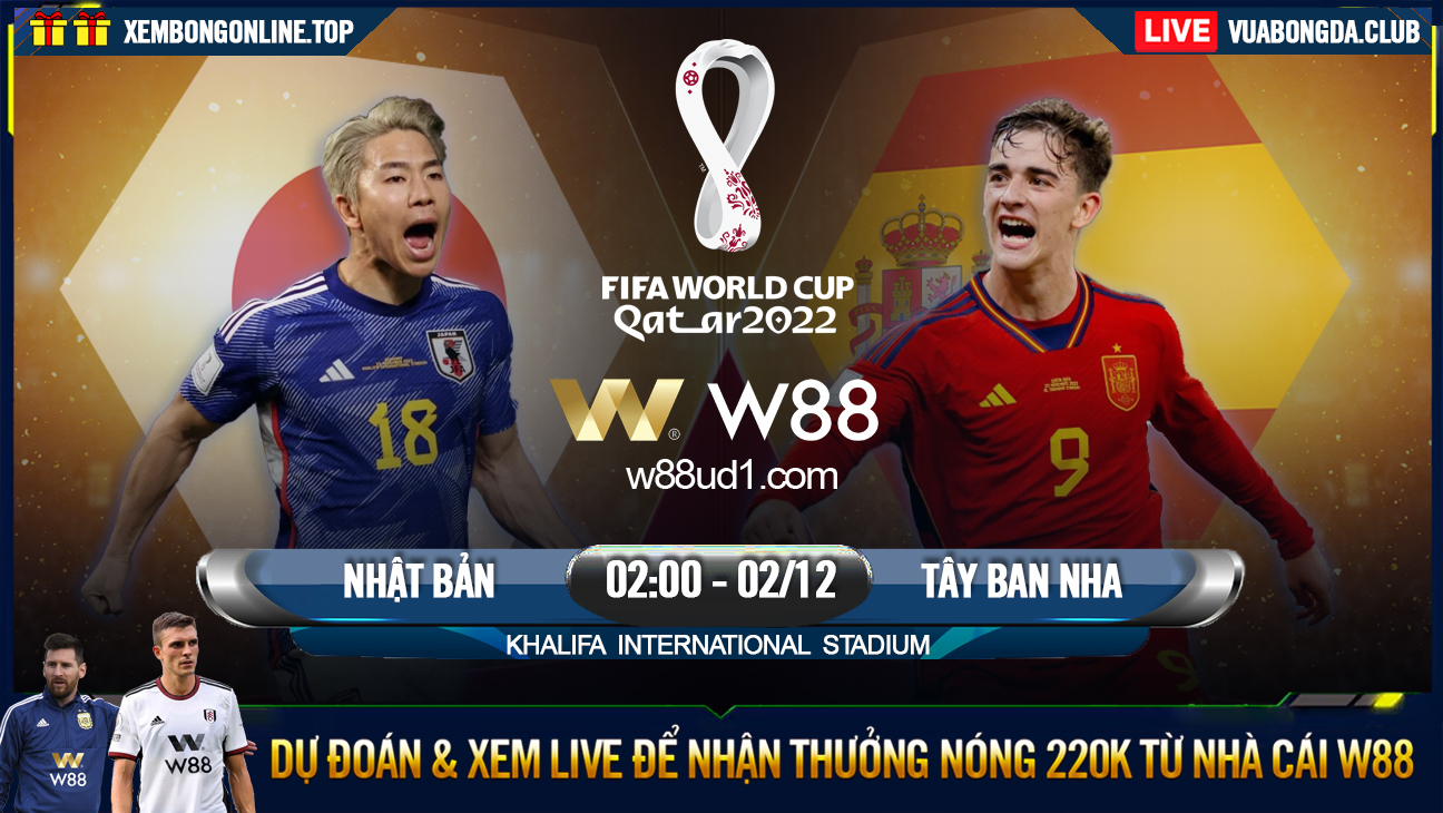 You are currently viewing [W88 – MINIGAME] NHẬT BẢN – TÂY BAN NHA | WORLD CUP 2022 | TRƯỚC CỬA TỬ THẦN