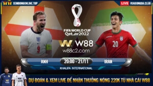 Read more about the article [W88 – MINIGAME] ANH – IRAN | WORLD CUP 2022 | THỊ UY SỨC MẠNH