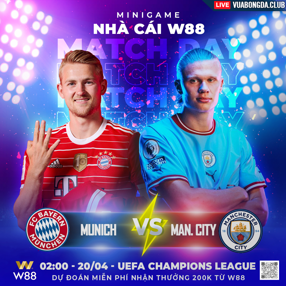 You are currently viewing [W88 – MINIGAME] BAYERN MUNICH – MAN. CITY | UEFA CHAMPIONS LEAGUE | CÚI ĐẦU RỜI CUỘC CHƠI