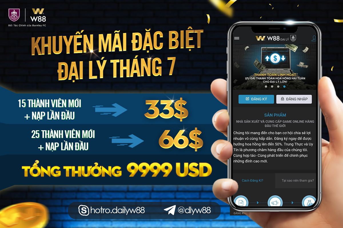 You are currently viewing KHUYẾN MÃI ĐẶC BIỆT ĐẠI LÝ THÁNG 7 TỔNG GIẢI THƯỞNG LÊN ĐẾN 9999 USD