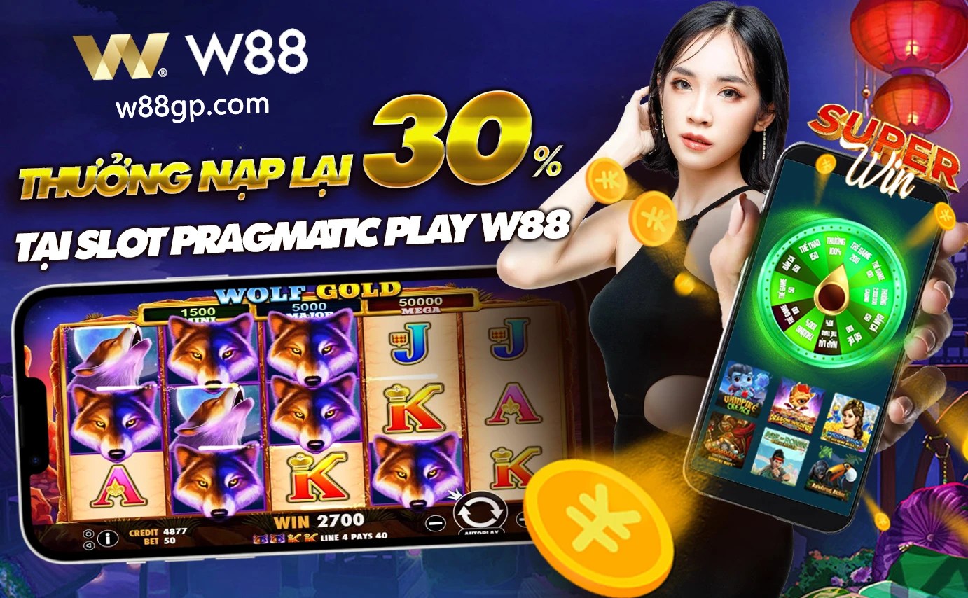 You are currently viewing THƯỞNG NẠP LẠI TỚI 30% MỖI NGÀY TẠI SLOT PRAGMATIC PLAY