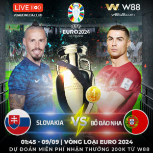 Read more about the article [W88 – MINIGAME] SLOVAKIA – BỒ ĐÀO NHA | VÒNG LOẠI EURO 2024 |  NIỀM VUI CHO RONALDO & ĐỒNG ĐỘI