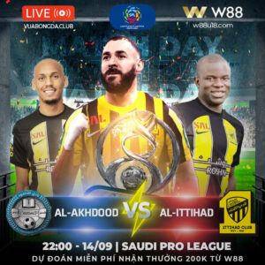 Read more about the article [W88 – MINIGAME] AL-AKHDOUD – AL-ITTIHAD | SAUDI PRO LEAGUE | CƠ HỘI GHI BÀN