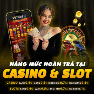 Read more about the article THÁNG 10 SÔI ĐỘNG: W88 TĂNG MỨC HOÀN TRẢ CASINO/ SLOT CỰC KHỦNG