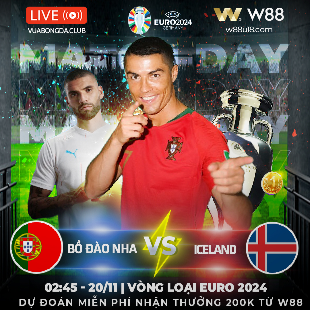 You are currently viewing [W88 – MINIGAME] BỒ ĐÀO NHA – ICELAND | VÒNG LOẠI EURO 2024 | NỐI DÀI KỶ LỤC