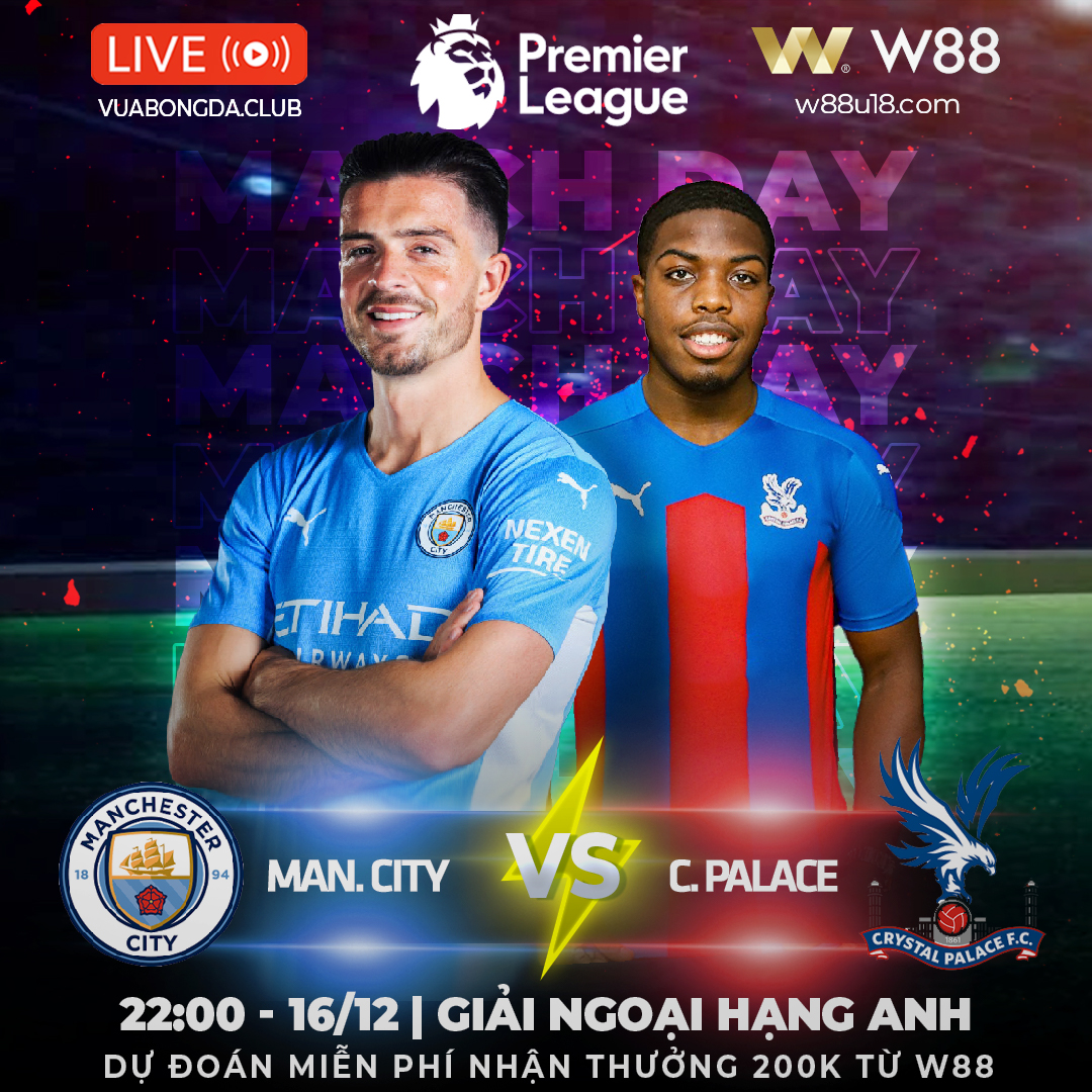 You are currently viewing [W88 – MINIGAME] MAN CITY VS CRYSTAL PALACE  | NGOẠI HẠNG ANH | ĐẬP VỠ PHA LÊ