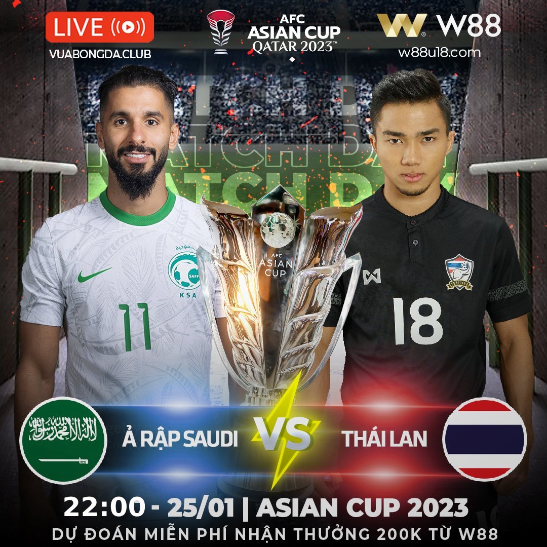 You are currently viewing [W88 – MINIGAME] SAUDI ARABIA VS THÁI LAN |ASIAN CUP | CƠ HỘI CHO ‘VOI CHIẾN’