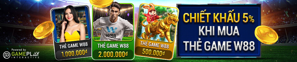 You are currently viewing CHIẾT KHẤU 5% KHI MUA THẺ GAME W88 – THƯỞNG THÊM THẺ GAME 100 VND