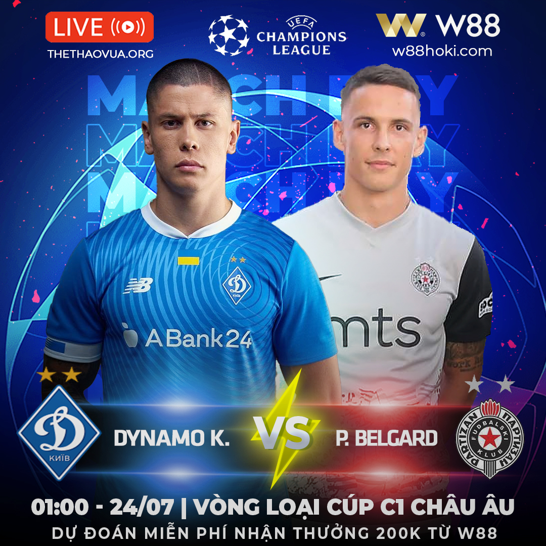 You are currently viewing [W88 – MINIGAME] | DYNAMO KIEV – PARTIZAN BELGRADE | GIẢI U19 CHÂU ÂU