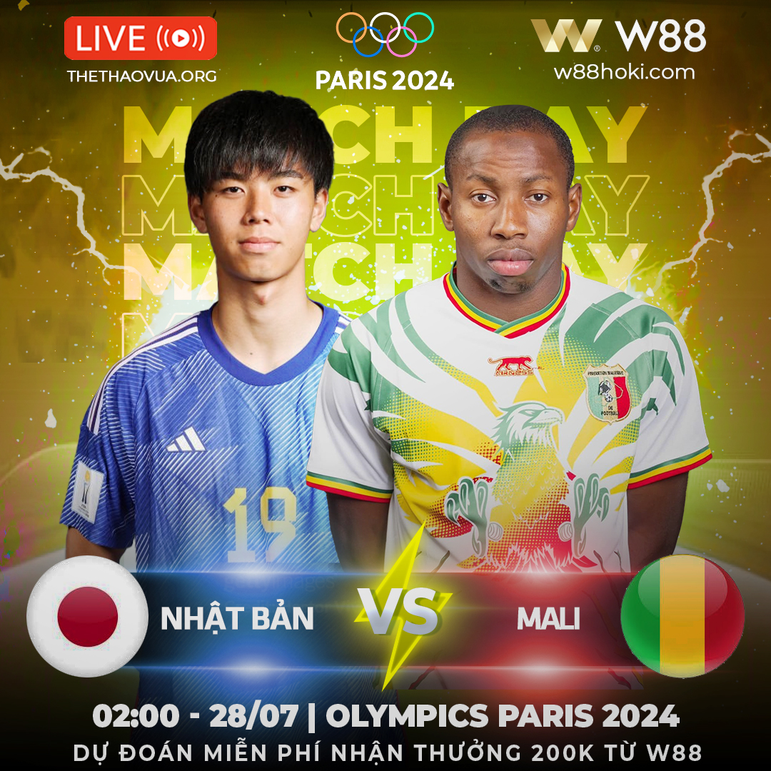 You are currently viewing [W88 – MINIGAME] | NHẬT BẢN –  MALI   | OLYMPICS PARIS