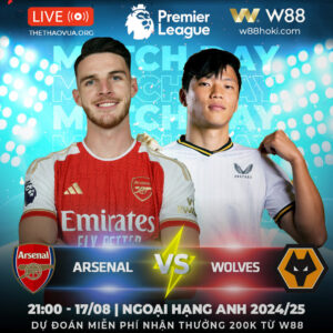 Read more about the article [W88 – MINIGAME] | ARSENAL – WOLVES | THÁCH THỨC CHỦ NHÀ