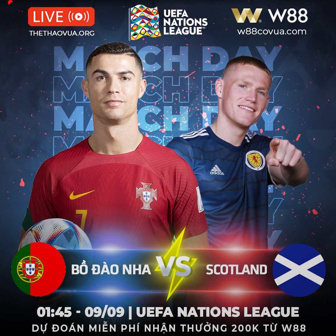 You are currently viewing [W88 – MINIGAME] | BỒ ĐÀO NHA – SCOTLAND | UEFA NATIONS LEAGUE