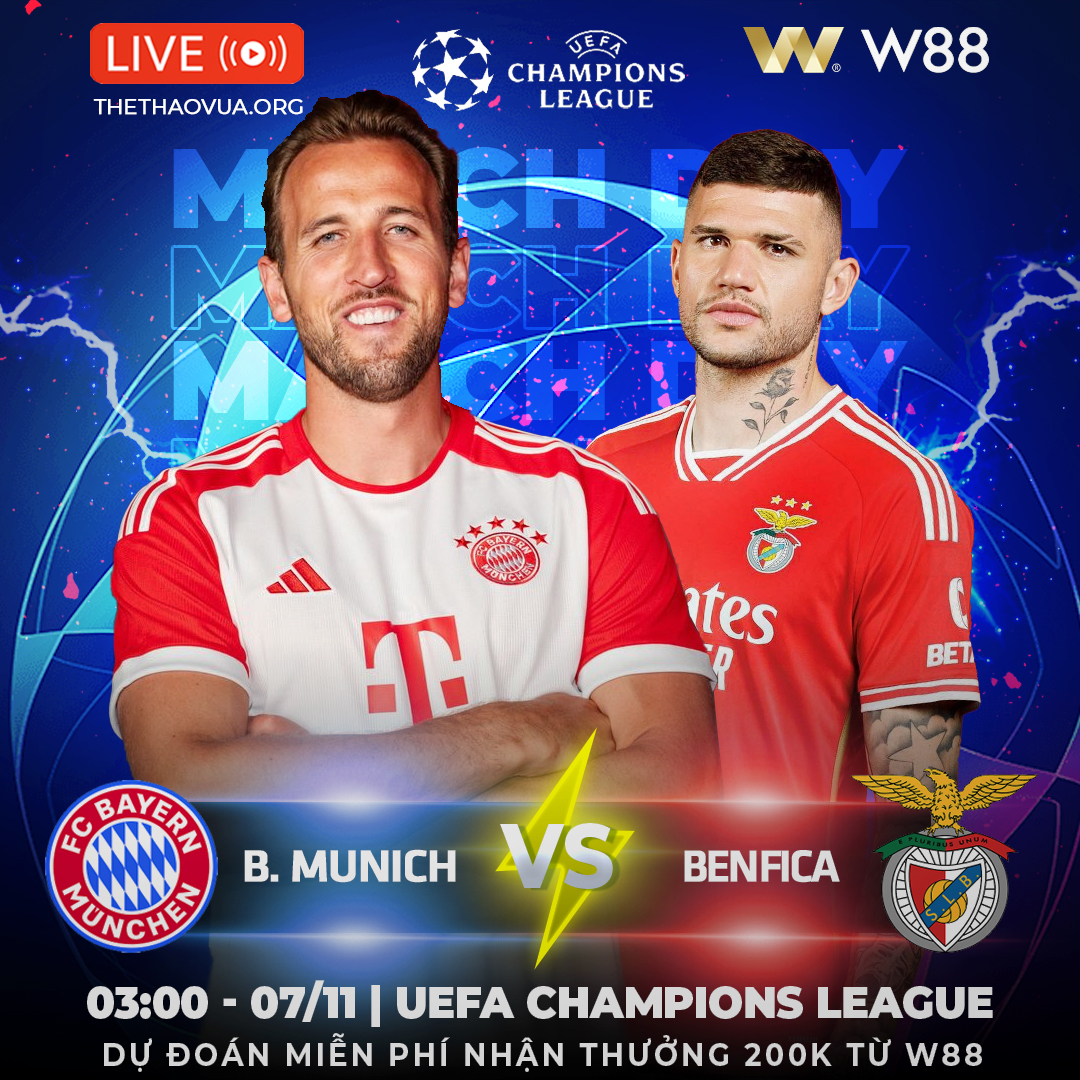 You are currently viewing [W88 – MINIGAME] BAYERN MUNICH – BENFICA | BẺ CÁNH ĐẠI BÀNG