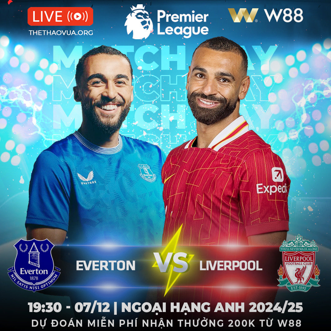 You are currently viewing [W88 – MINIGAME] EVERTON VS LIVERPOOL | DERBY CHÊNH LỆCH