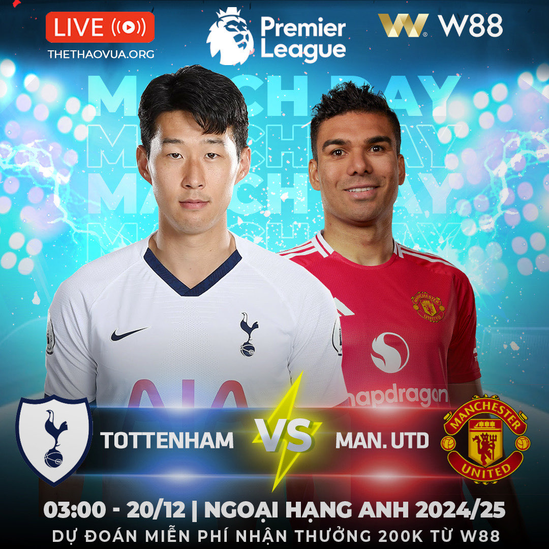 You are currently viewing [W88 – MINIGAME] TOTTENHAM – MANCHESTER UTD | QUỶ ĐỎ PHỤC THÙ