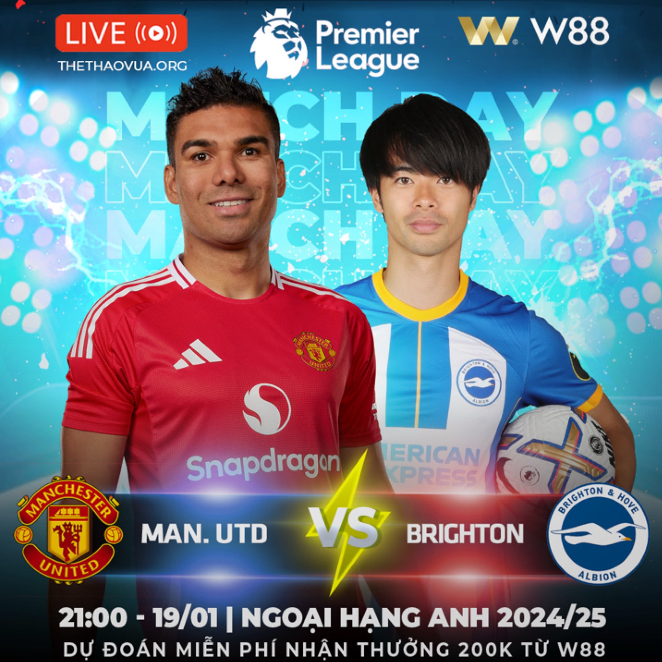 You are currently viewing [W88 – MINIGAME] MANCHESTER UTD – BRIGHTON | CON MỒI ƯA THÍCH