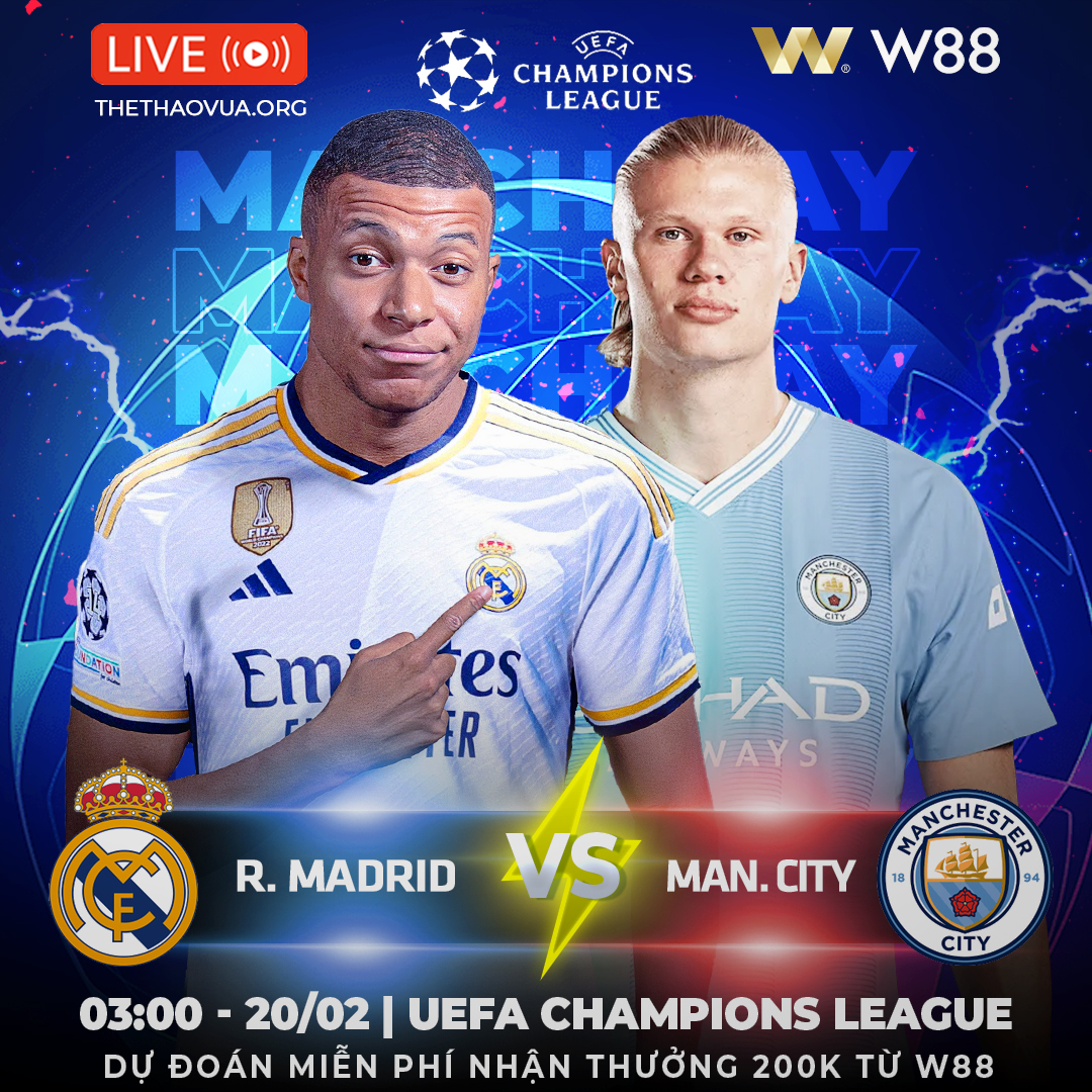 You are currently viewing [W88 – MINIGAME] REAL MADRID – MAN CITY |  BẢN LĨNH NHÀ VUA